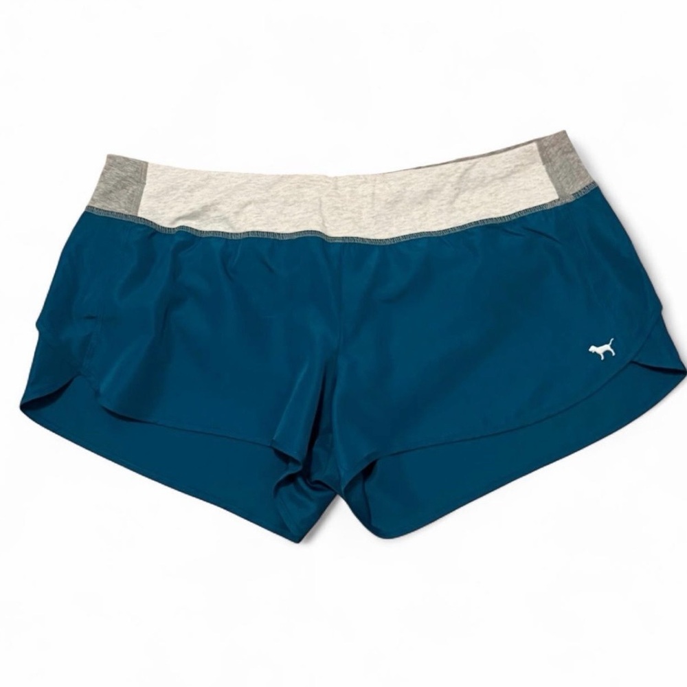 Pink Victoria’s Secret teal y2k sporty low rise shorts